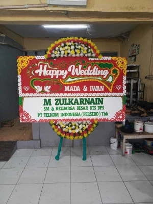 Papan Bunga di Universitas Multimedia Nusantara
