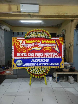 Papan Bunga di Universitas Multimedia Nusantara