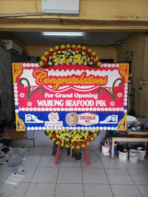 Papan Bunga di Universitas Multimedia Nusantara