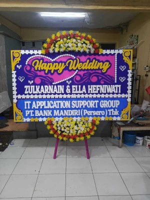 Papan Bunga di Universitas Multimedia Nusantara